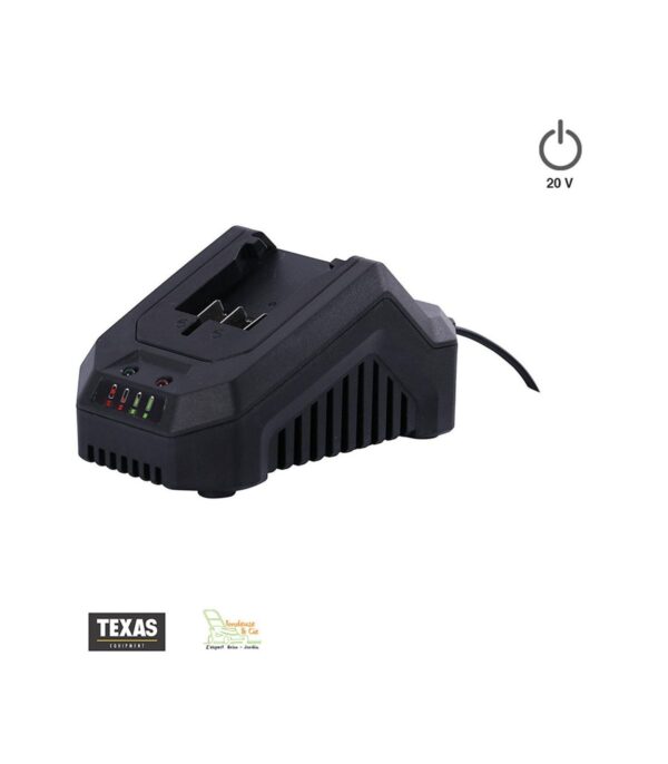 2444171-chargeur-rapide-2ah-pour-outils-sans-fil-batterie-texas-20-volts Chargeur rapide 2Ah pour outils sans fil à batterie Texas 20 volts