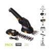 Pack cisaille à gazon 70mm et taille arbuste 120mm batterie lithium USB Texas HTG360LI