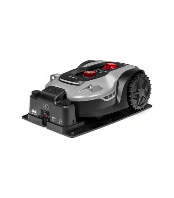 Robot tondeuse électrique autonome - Batterie 20V / 5 Ah, Largeur de coupe 22 cm, jusqu'à 2000 m2 de pelouse