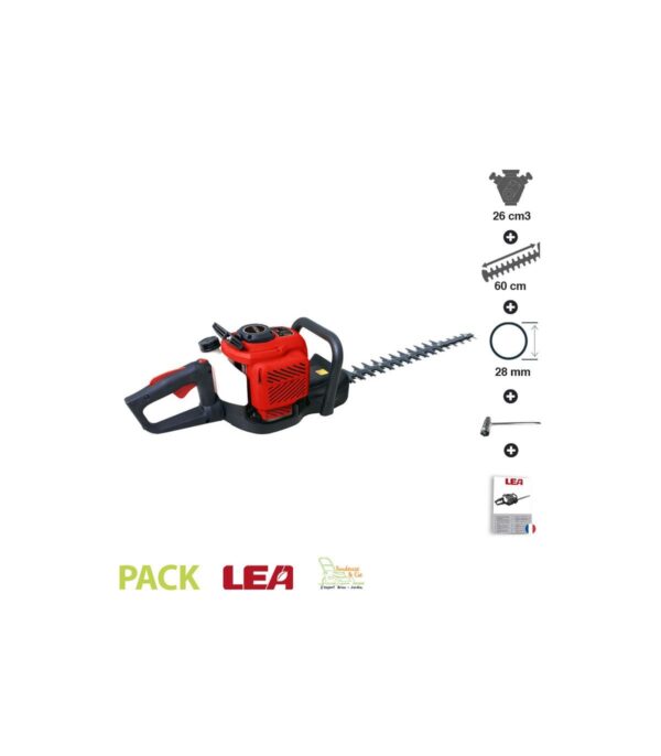 Taille-haies thermique 25,5cc lame 60 cm anti-vibration Dunsch DU36255-60DR