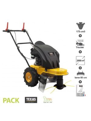 tondeuse-debroussailleuse-a-roues-tractees-39-cv-173-cm3-coupe-60cm-texas-protrim600tr Tondeuse débroussailleuse à roues tractées 3,9 cv 173 cm3 coupe 60cm TEXAS ProTrim600TR