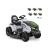 Tondeuse tracteur à batterie coupe 107 cm, 6 batteries 12Ah et chargeur 1600W - EGO TR4201E