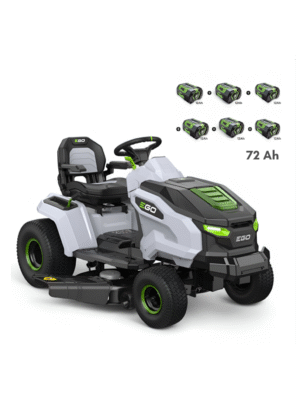 Tondeuse tracteur à batterie coupe 107 cm, 6 batteries 12Ah et chargeur 1600W - EGO TR4201E