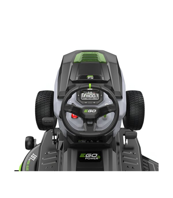 Tondeuse tracteur à batterie coupe 107 cm, 6 batteries 12Ah et chargeur 1600W - EGO TR4201E